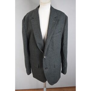 Bonobos Blazer Mens 42R Grey/Green Plaid Nova Fides Italian Wool Sport Coat